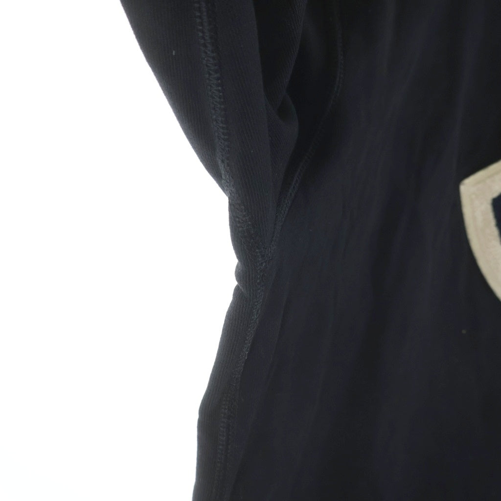 MONCLER(モンクレール) 19AW ワッペンロゴ クルーネック プルオーバースウェット トレーナー ブラック E10918045200 80985