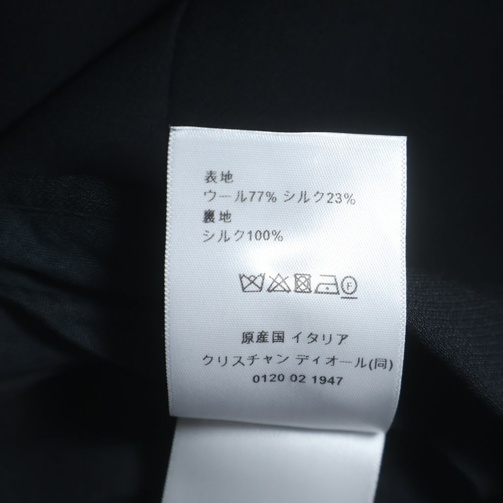 Christian Dior(クリスチャンディオール) CDロゴボタン ラップデザイン キュロット ハーフ ショート パンツ ショーツ ブラック レディース 121P45B1166