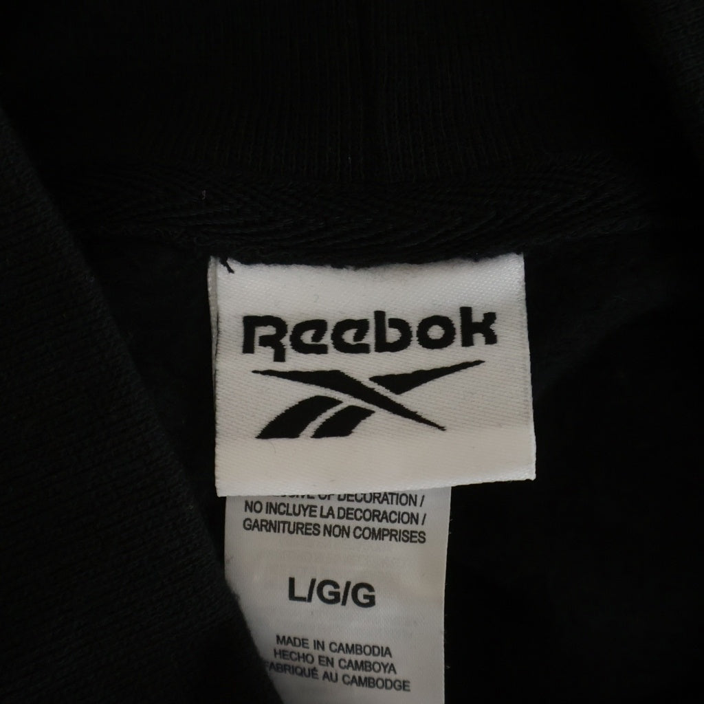 Reebok(リーボック) モックネック プルオーバー スウェットトレーナーブラック レディース