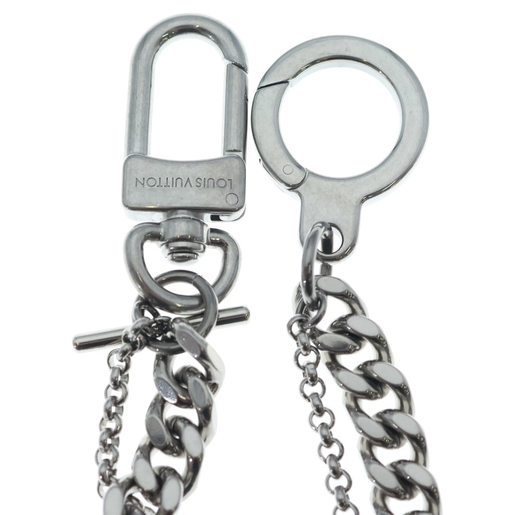 LOUIS VUITTON(ルイヴィトン) LV チェーンベルト パール バッグチャーム ウォレットチェーン シルバー M02814 M02960