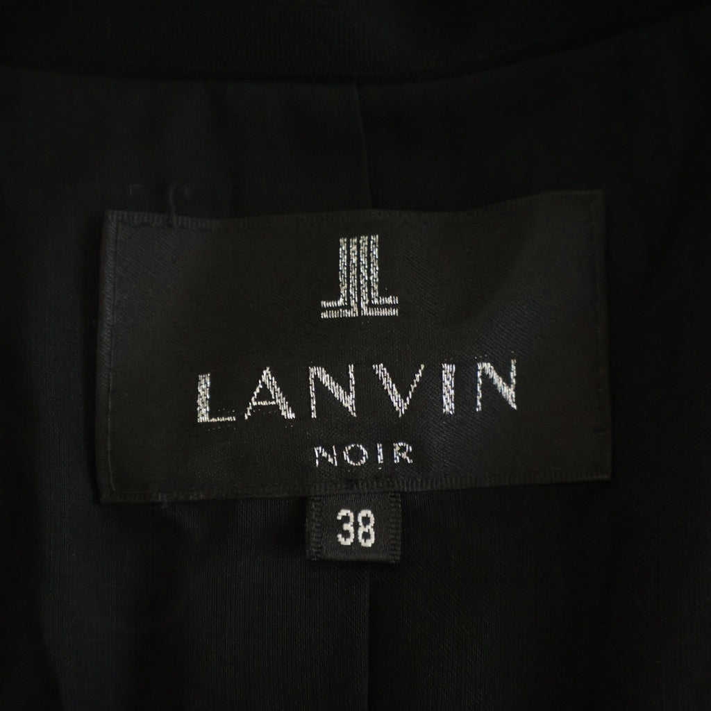 LANVIN(ランバン) フォーマル レイヤードデザイン 長袖 ドレス ワンピース ブラック 0771514 レディース