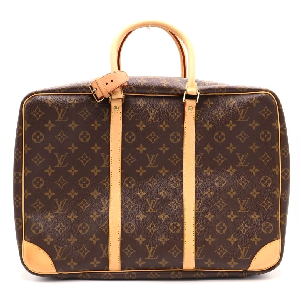 LOUIS VUITTON(ルイヴィトン) モノグラム シリウス45 ハンドバッグ トラベルバッグ ブラウン レザー×PVC M41408 ゴールド金具