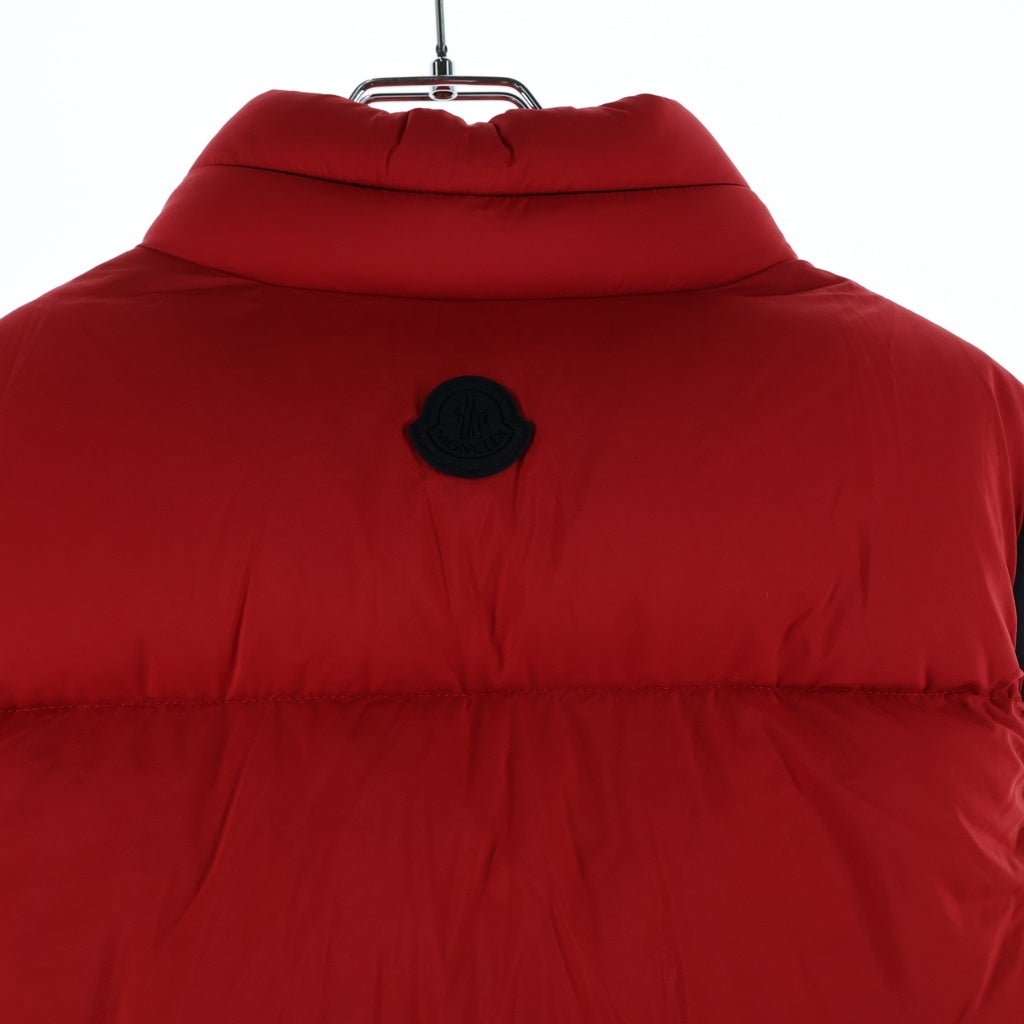 MONCLER(モンクレール) 22AW AMAK アマック ロゴプリント ジップアップ ダウンベスト レッド H20911A00110 53333 レディース