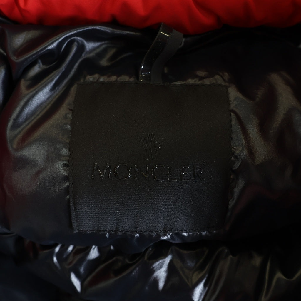 MONCLER(モンクレール) 22AW AMAK アマック ロゴプリント ジップアップ ダウンベスト レッド H20911A00110 53333 レディース