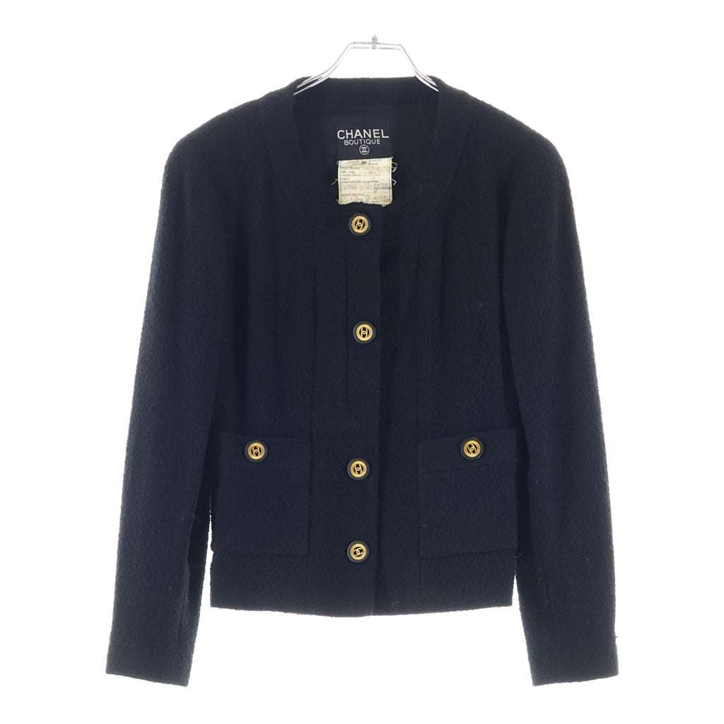 CHANEL(シャネル) ココボタン ツイードセットアップ ブラック #36 レディース