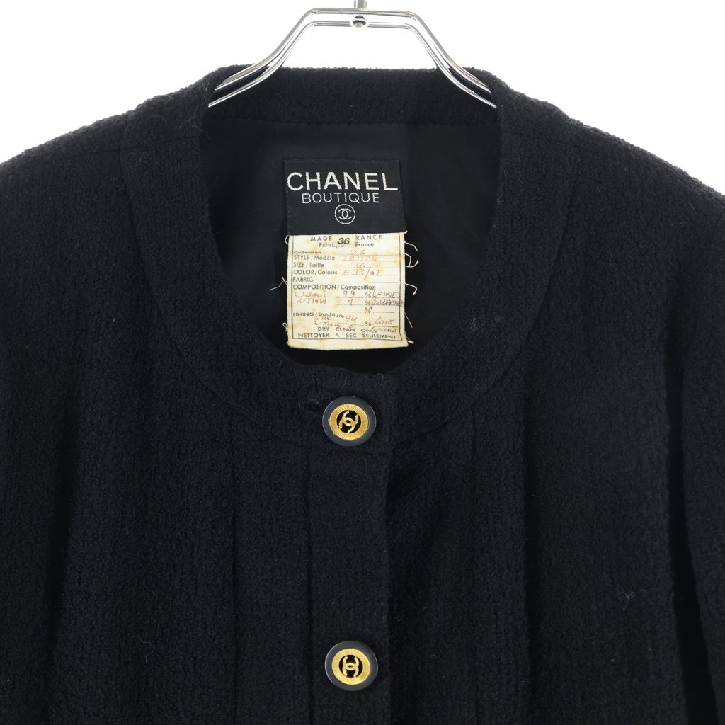 CHANEL(シャネル) ココボタン ツイードセットアップ ブラック #36 レディース
