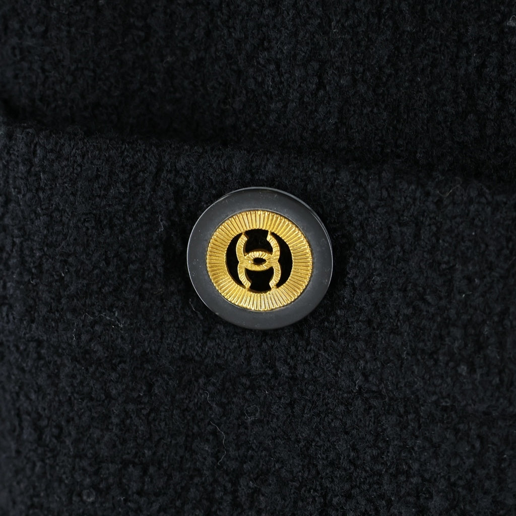 CHANEL(シャネル) ココボタン ツイードセットアップ ブラック #36 レディース