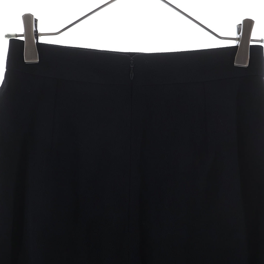 CHANEL(シャネル) ウール ジップひざ丈スカート ブラック #36 レディース