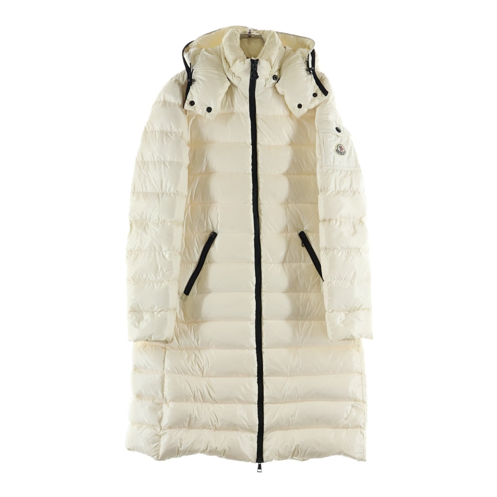 MONCLER(モンクレール) 16AW MOKA モカ フーデッド ダウン ロング ジャケット コート ホワイト B20934981705 68950 レディース