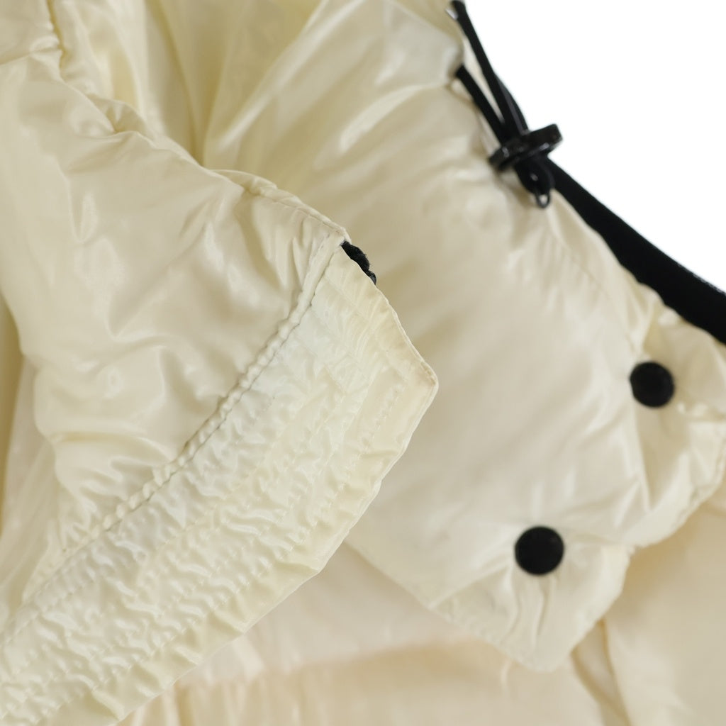 MONCLER(モンクレール) 16AW MOKA モカ フーデッド ダウン ロング ジャケット コート ホワイト B20934981705 68950 レディース