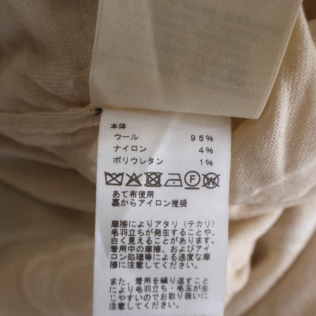 HERMES(エルメス) 25AW 総柄ジャガード 半袖ニット セーター ベージュ レディース H5H2635D3