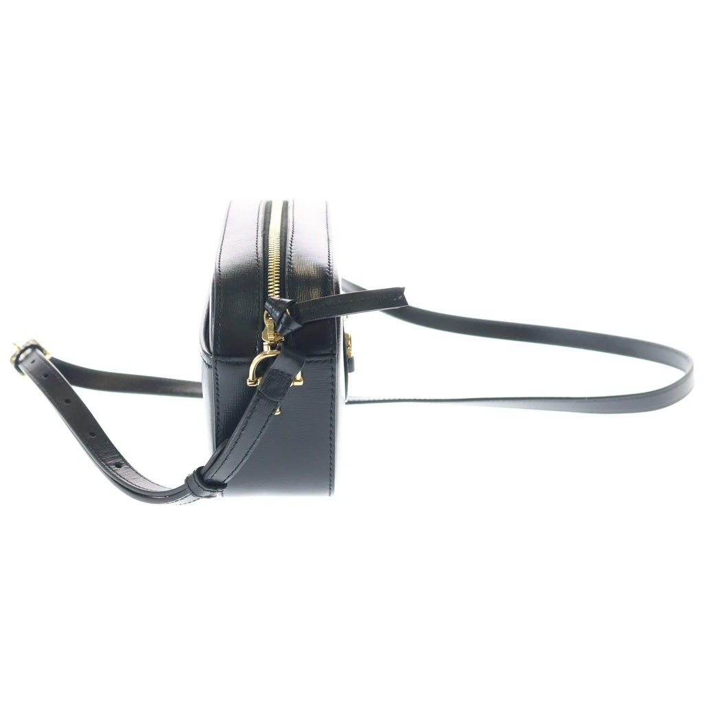 GUCCI(グッチ) ホースビット 1955 ショルダーバッグ ミニバッグ ブラック レザー 760196 ゴールド金具 レディース