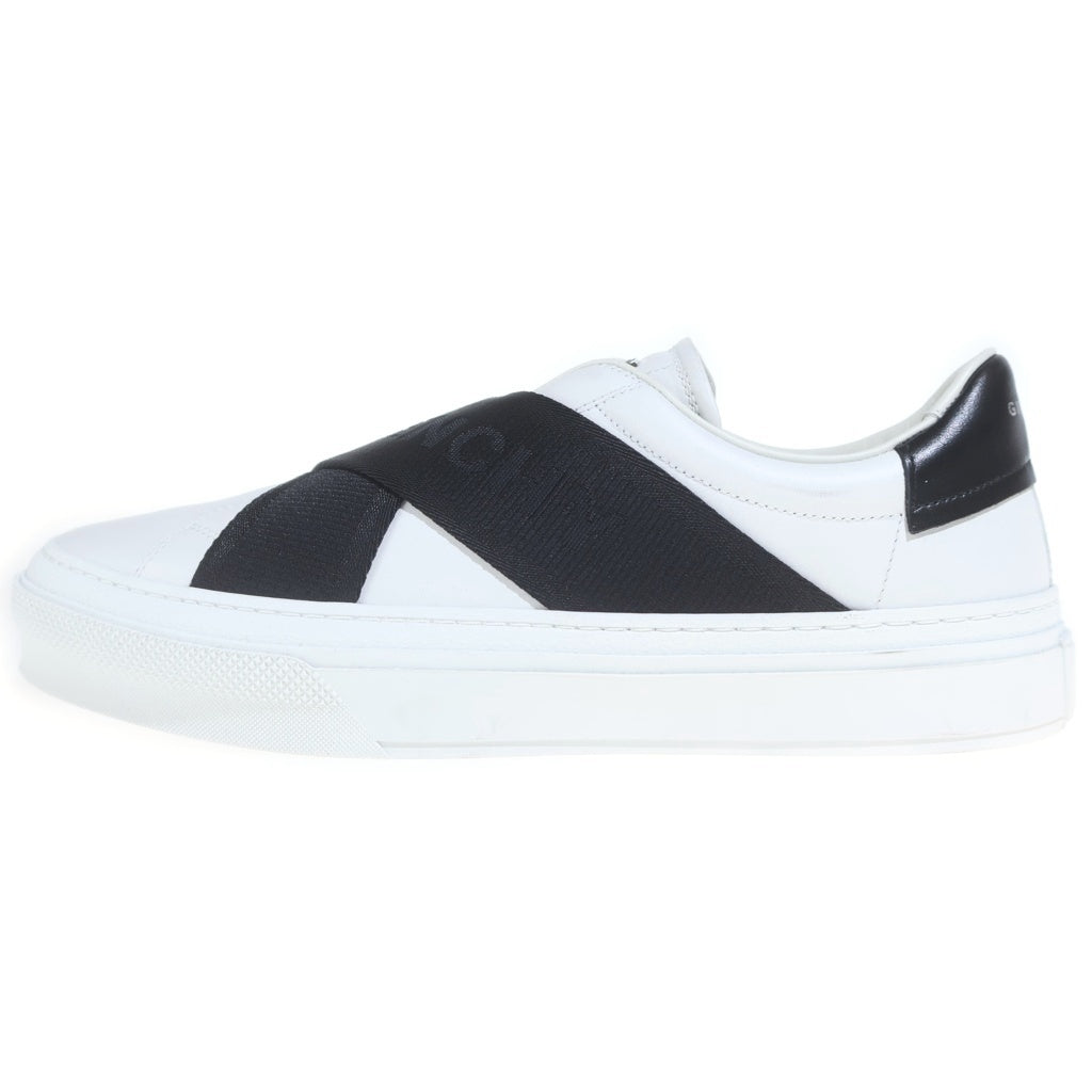 GIVENCHY(ジバンシィ) シティスポーツ ダブルウェビングストラップ ローカットシューズ スニーカー ホワイト/ブラックBH0096H1HD-116