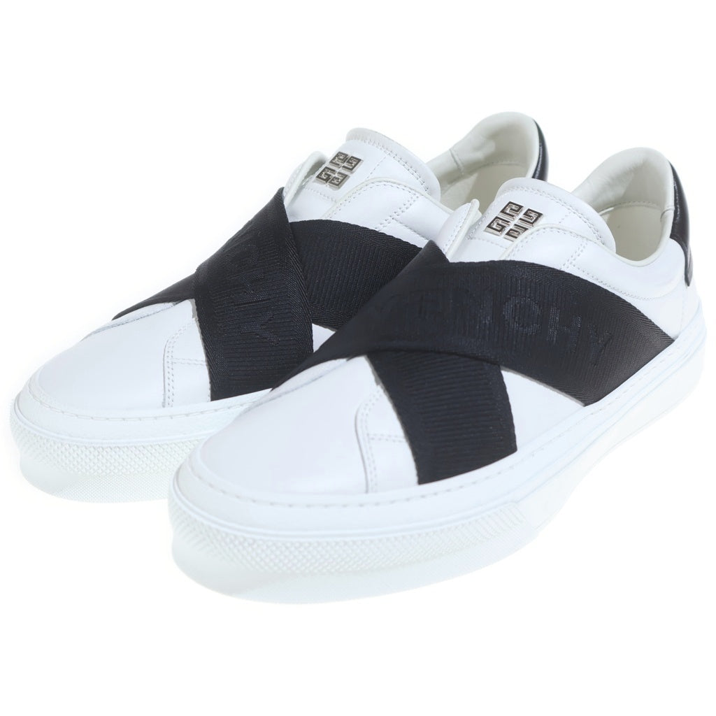 GIVENCHY(ジバンシィ) シティスポーツ ダブルウェビングストラップ ローカットシューズ スニーカー ホワイト/ブラックBH0096H1HD-116