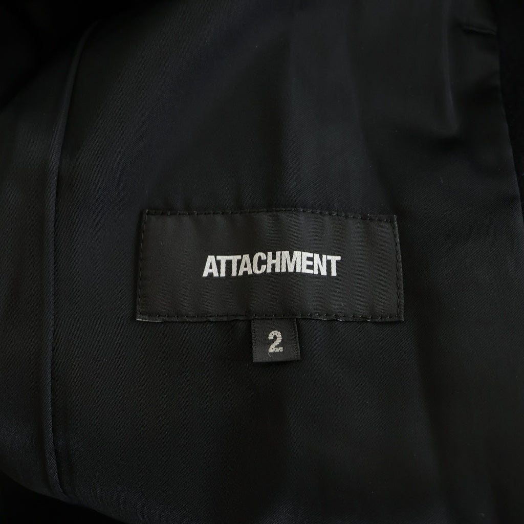 ATTACHMENT(アタッチメント) カシミヤ混 チェスターロングコート ブラック #2