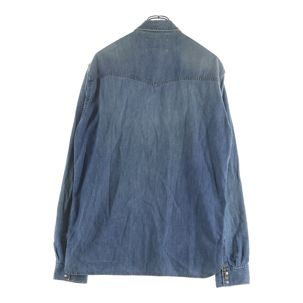 Maison Martin Margiela(メゾンマルタンマルジェラ) デニムシャツ ブルー コットン #41