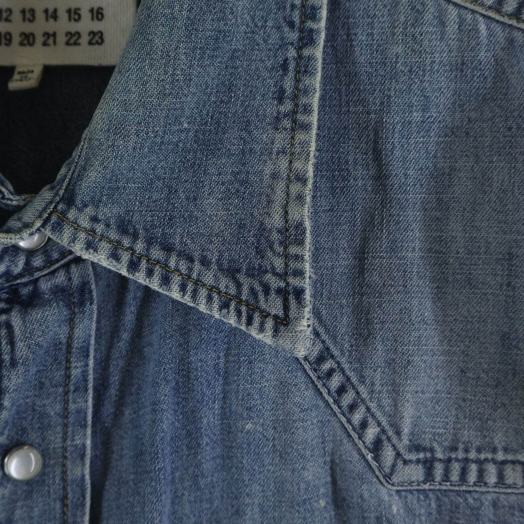 Maison Martin Margiela(メゾンマルタンマルジェラ) デニムシャツ ブルー コットン #41