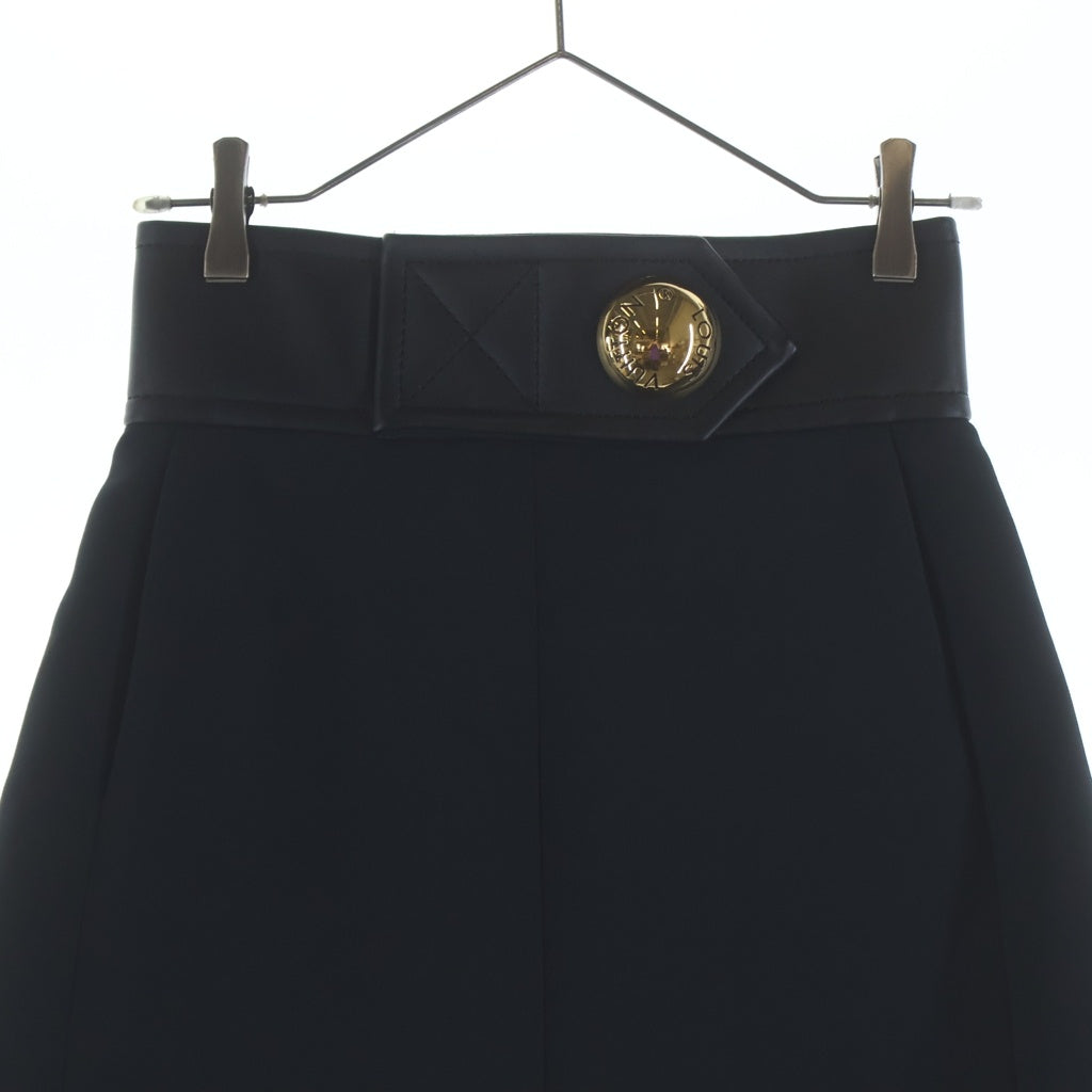 LOUIS VUITTON(ルイヴィトン) ウール金ボタンミニスカート ブラック #34 RW231B レディース