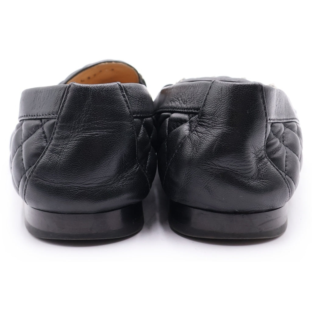 CHANEL(シャネル) マトラッセ No5チャームローファー ブラック レザー #35 1/2 レディース