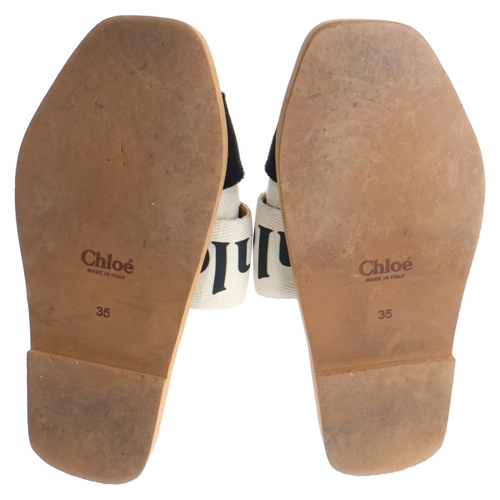 Chloe(クロエ) ウッディロゴサンダル ブラウン #35 レディース