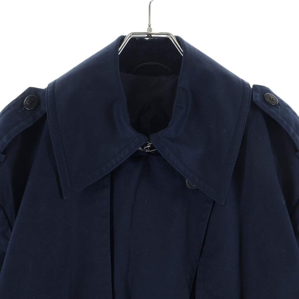 Neil Barrett(ニール バレット) 半袖ロングトレンチコート ネイビー #36 レディース
