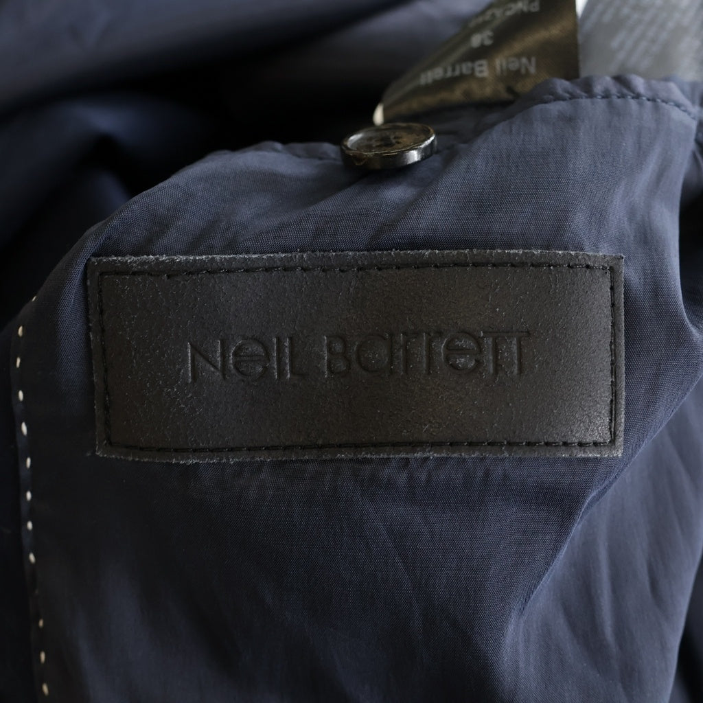 Neil Barrett(ニール バレット) 半袖ロングトレンチコート ネイビー #36 レディース