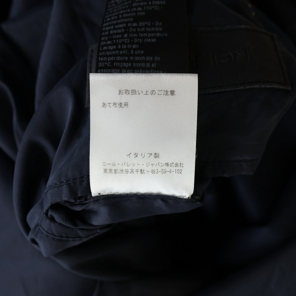 Neil Barrett(ニール バレット) 半袖ロングトレンチコート ネイビー #36 レディース