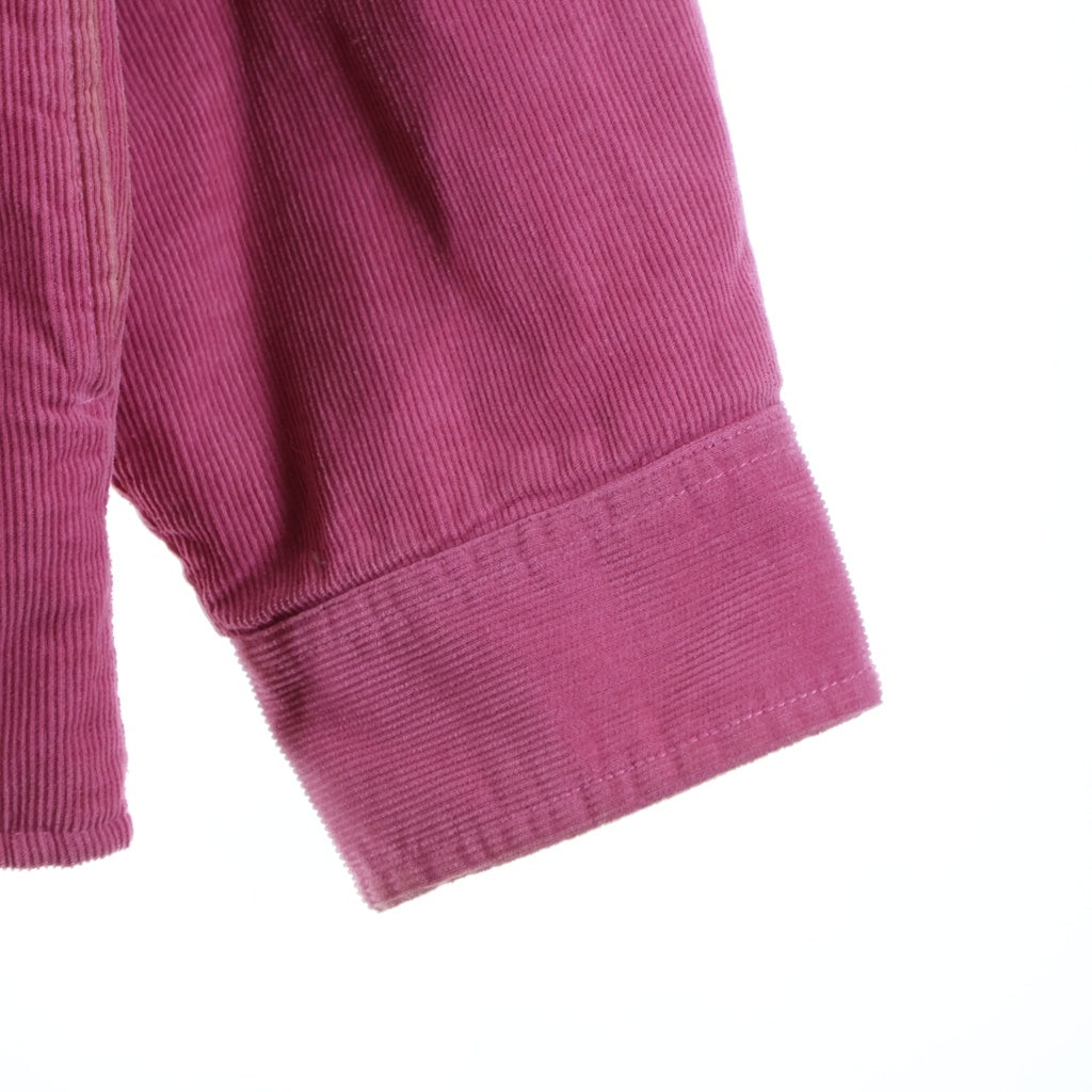 SUPREME(シュプリーム) 17AW Corduroy Qualited Shirt コーデュロイ キルテッド 長袖シャツ ピンク