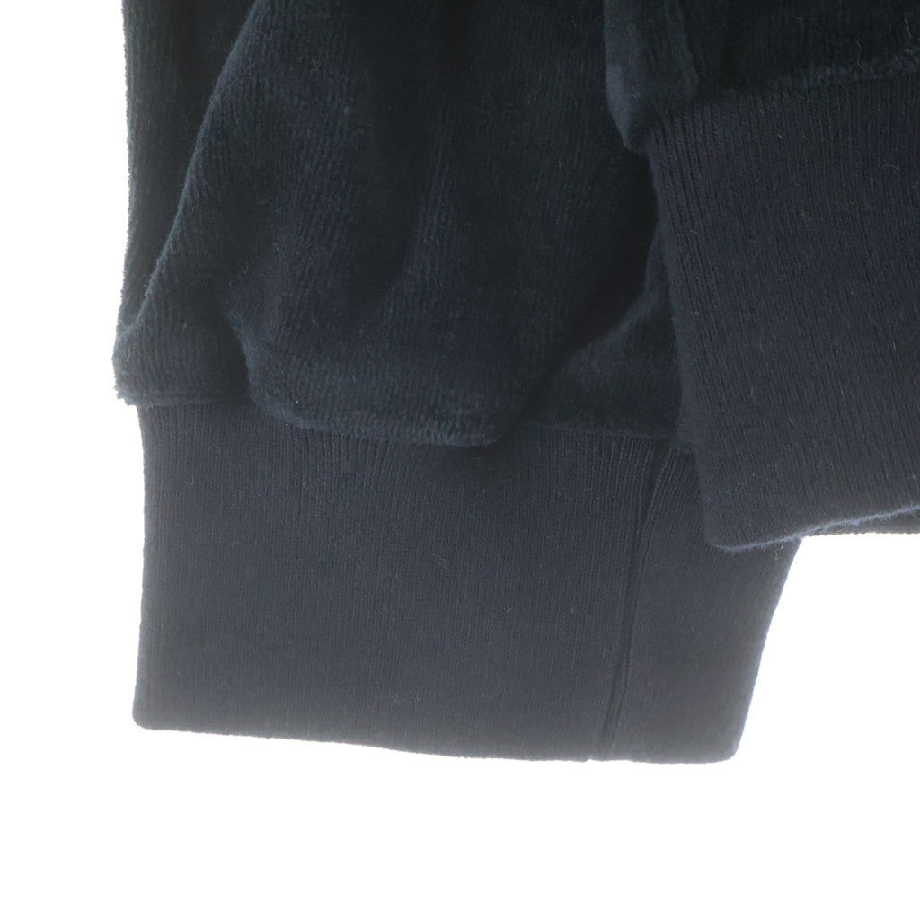 SUPREME(シュプリーム) 17AW Velour L/S Polo ベロア ロングスリーブ 長袖 ポロシャツ ブラック