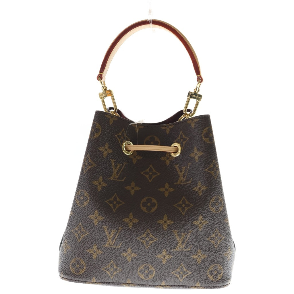 LOUIS VUITTON(ルイヴィトン) モノグラム ネオノエBB 2WAYバッグ ハンドバッグ ショルダーバッグ ブラウン レザー×PVC M46581 ゴールド金具 レディース