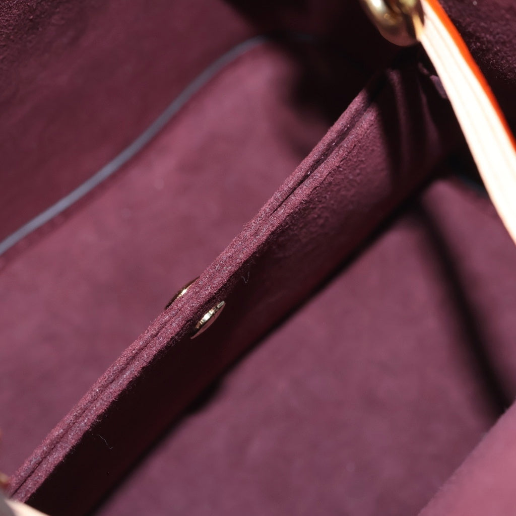 LOUIS VUITTON(ルイヴィトン) モノグラム ネオノエBB 2WAYバッグ ハンドバッグ ショルダーバッグ ブラウン レザー×PVC M46581 ゴールド金具 レディース