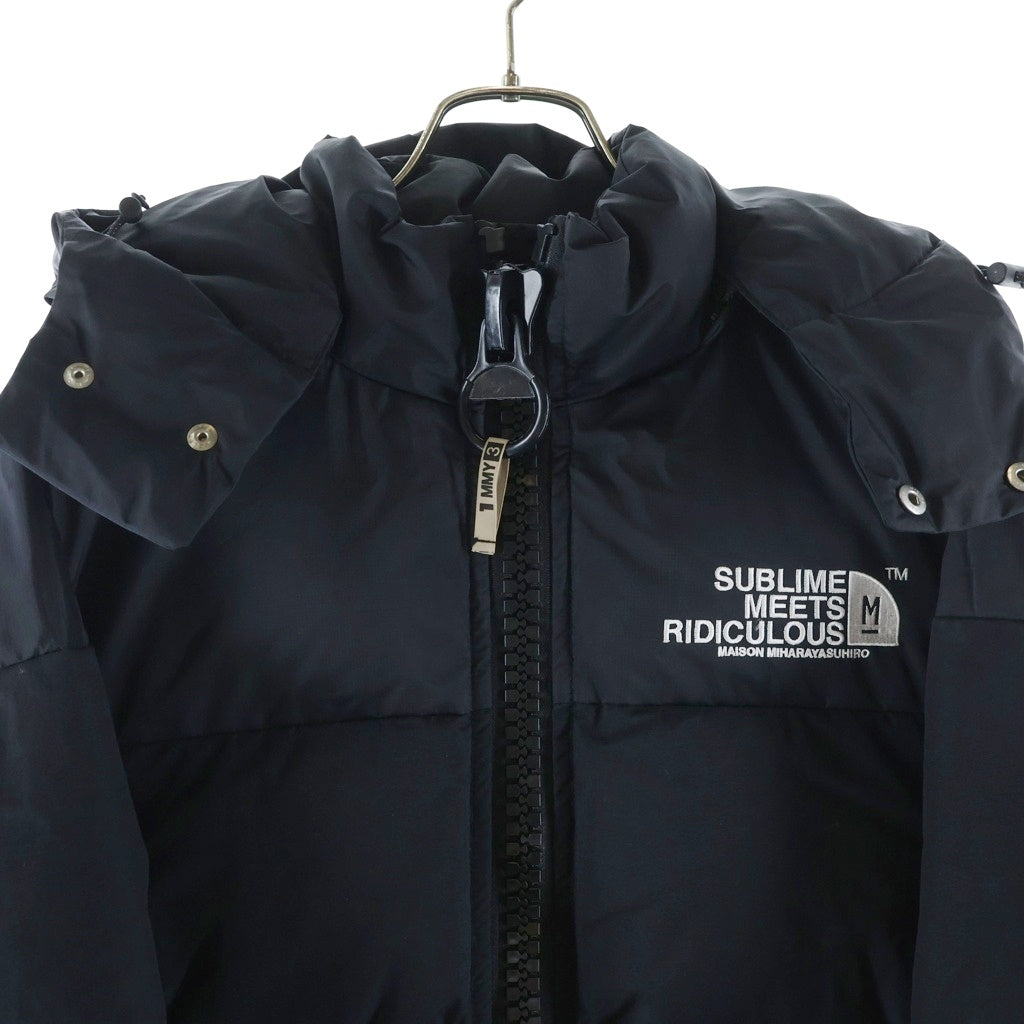 MAISON MIHARAYASUHIRO(メゾンミハラヤスヒロ) 22AW Bottom Layerd Down Blouson ボトム レイヤード ダウン ジャケット ブルゾン ブラック A09BL053