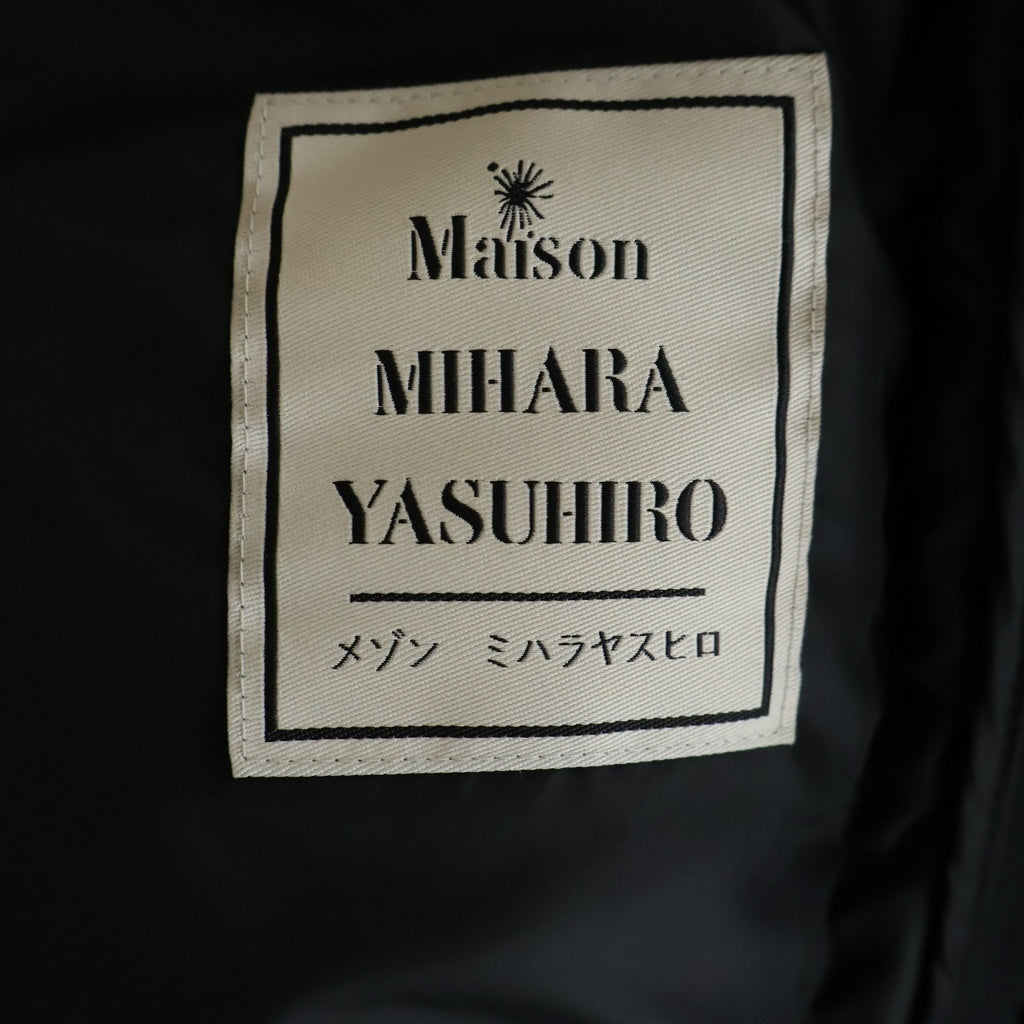 MAISON MIHARAYASUHIRO(メゾンミハラヤスヒロ) 22AW Bottom Layerd Down Blouson ボトム レイヤード ダウン ジャケット ブルゾン ブラック A09BL053