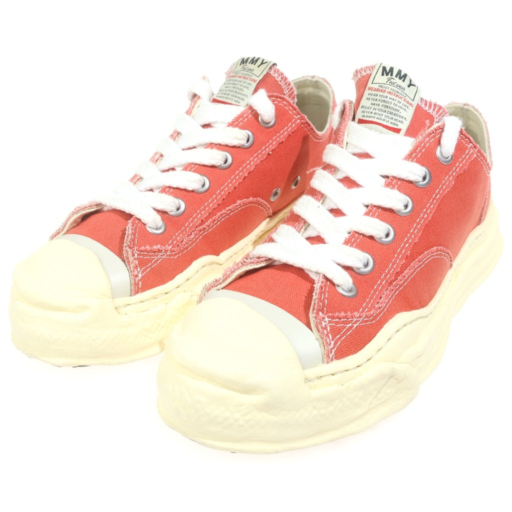 MAISON MIHARAYASUHIRO(メゾンミハラヤスヒロ) HANK キャンバスローカットスニーカー オレンジ #42 A09FW734