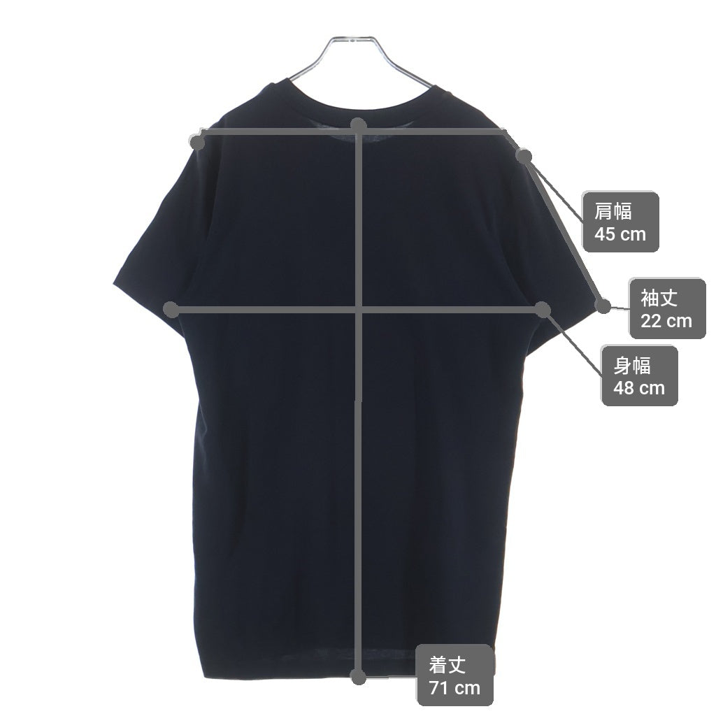 MONCLER(モンクレール) 21SS ロゴワッペン クルーネックロゴ Tシャツ ネイビー コットン H20918C00025 8390T