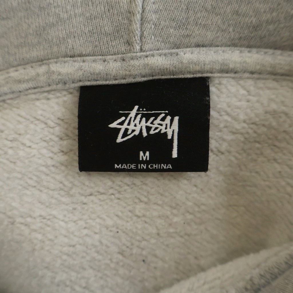 STUSSY(ステューシー) パイルアーチロゴ プルオーバーパーカー フーディー グレー #M
