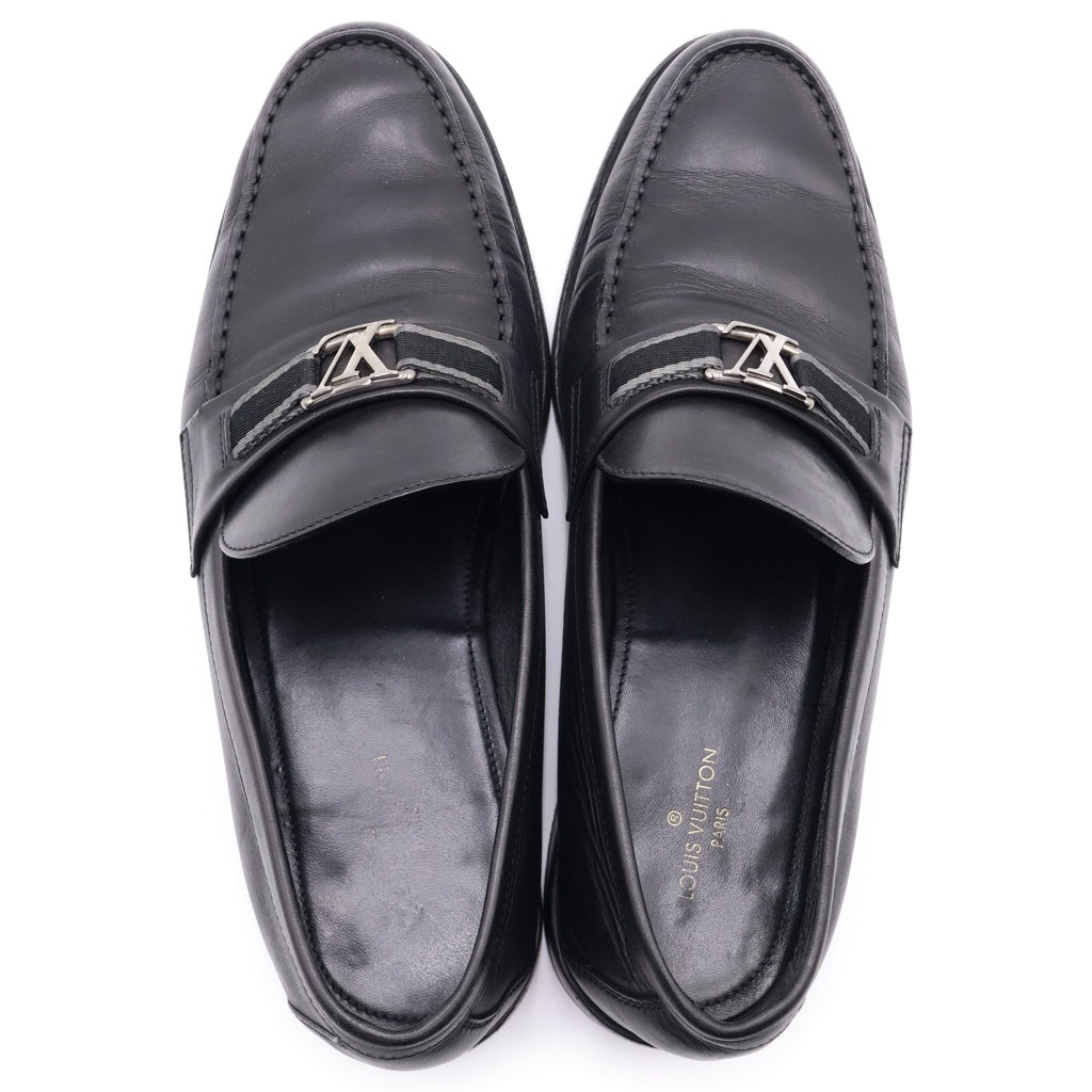LOUIS VUITTON(ルイヴィトン) ローファー ブラック レザー