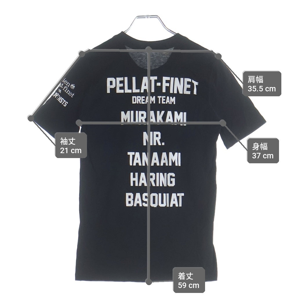 lucien pellat-finet(ルシアンペラフィネ) Tシャツ スカル ブラック レディース