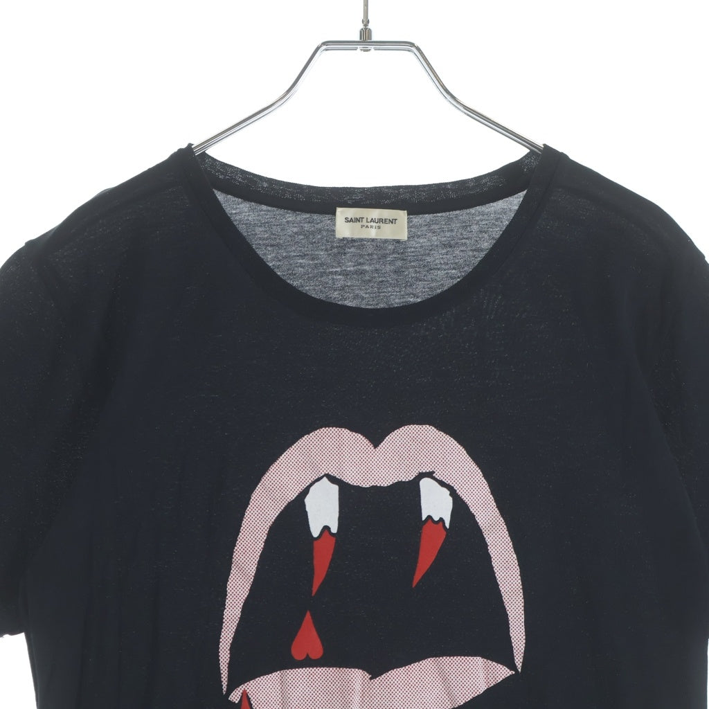 SAINT LAURENT PARIS(サンローランパリ) Tシャツ ブラック 00163 レディース