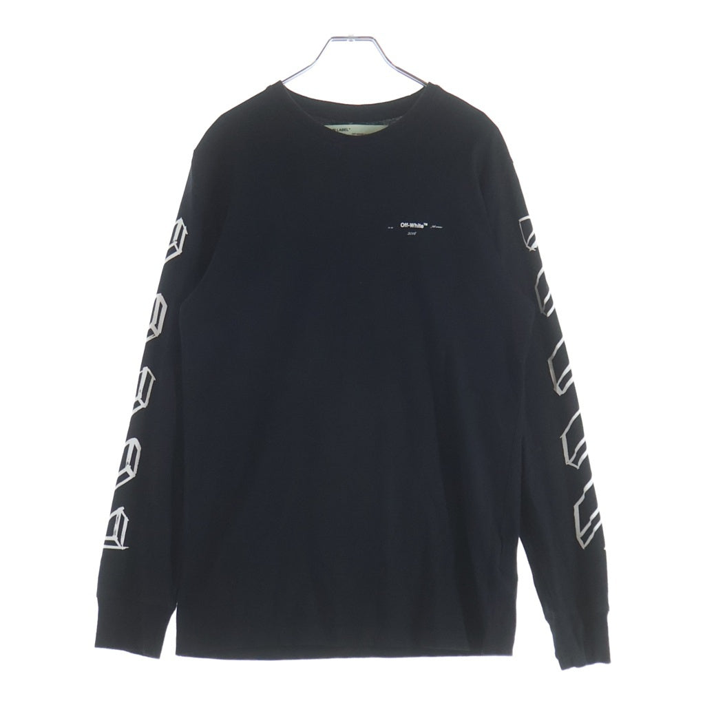 OFF-WHITE(オフホワイト) 長袖Tシャツ バックプリント ブラック 18185024 レディース