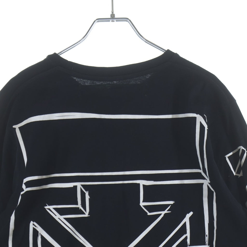 OFF-WHITE(オフホワイト) 長袖Tシャツ バックプリント ブラック 18185024 レディース
