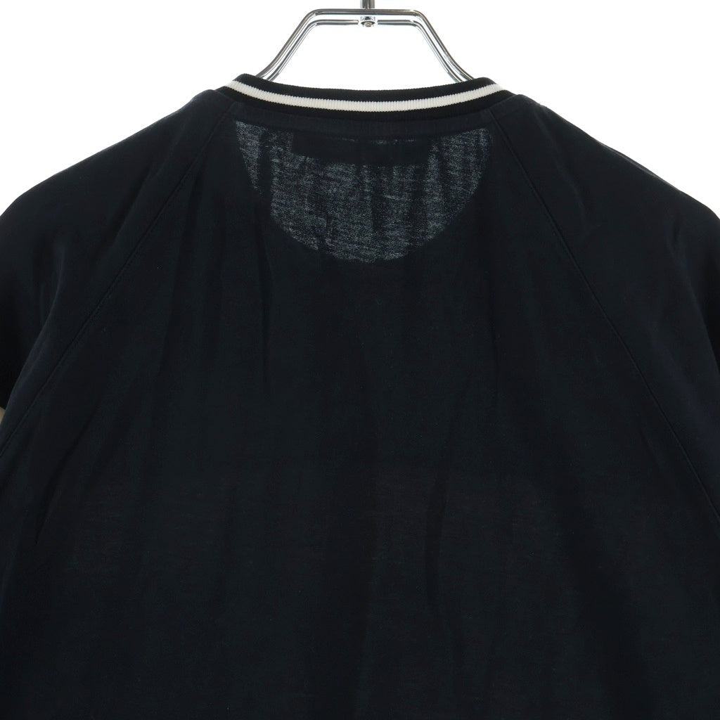 GIVENCHY(ジバンシィ) ロゴ刺繍Tシャツ ブラック #XXL BM708U3002