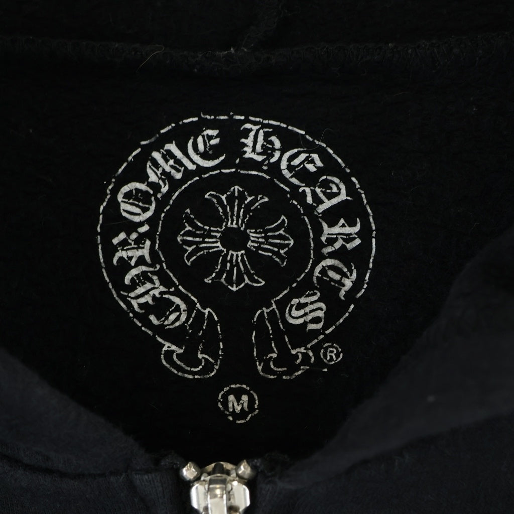 CHROME HEARTS(クロムハーツ) SWTSHIRT HD ZIP FOTI フォティ バックプリントジップアップパーカー フーディー ブラック