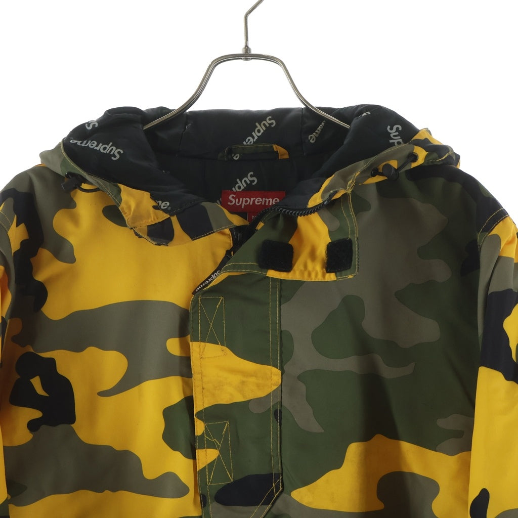 SUPREME(シュプリーム) ハーフジッププルオーバージャケット 迷彩柄 イエロー×グリーン M
