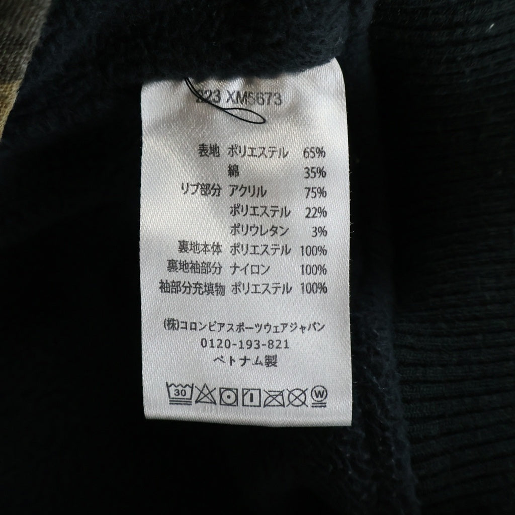 Columbia(コロンビア) リアルツリーカモ 迷彩柄切り替え フリースライニング ジップアップジャケット ブラック/カーキ