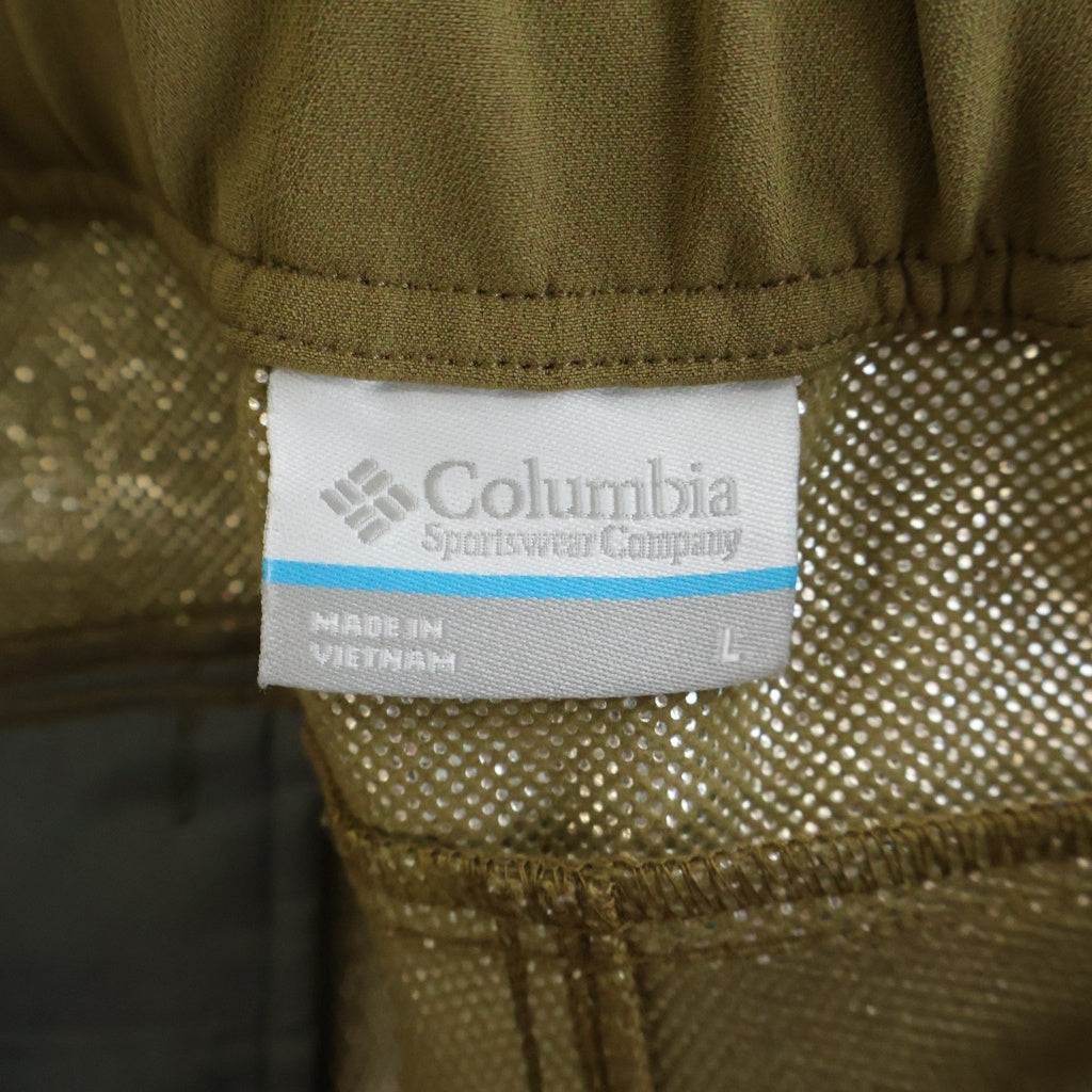 Columbia(コロンビア) ロゴプリント ナイロン パンツ ベージュ