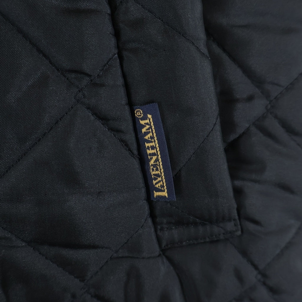 LAVENHAM(ラベンハム) キルティング フーデッド 中綿 コート ブラック レディース