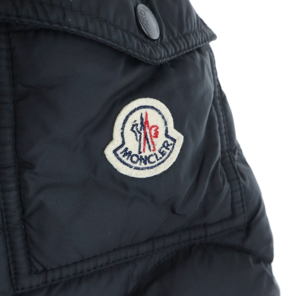 MONCLER(モンクレール) 17AW MORANDIERES モランディエール ワッペンロゴ フーデッド ダウンジャケット ブラック C20914131805 53227 レディース