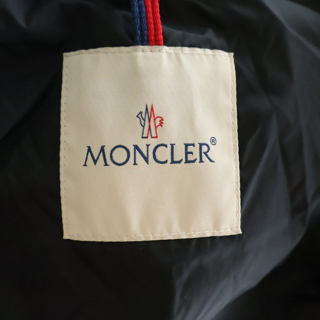 MONCLER(モンクレール) 17AW MORANDIERES モランディエール ワッペンロゴ フーデッド ダウンジャケット ブラック C20914131805 53227 レディース