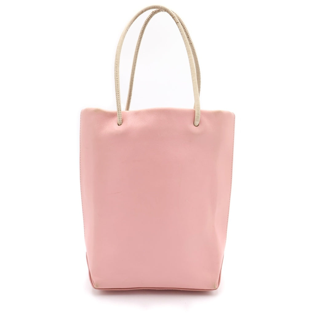 CHANEL(シャネル) エッセンシャル ミニハンドバッグ ピンク レザー レディース
